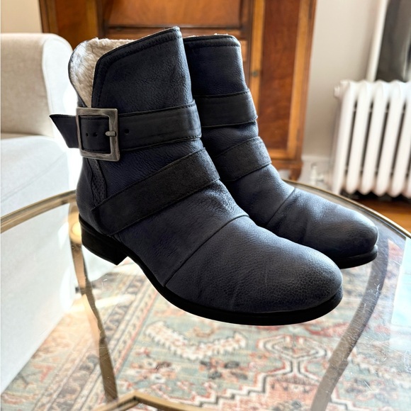 Miz Mooz | Bring On Buckles| Blue Ankle Booties | 37 - Picture 6 of 12